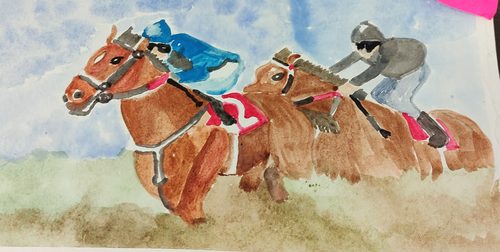 Sandra, Horse race.